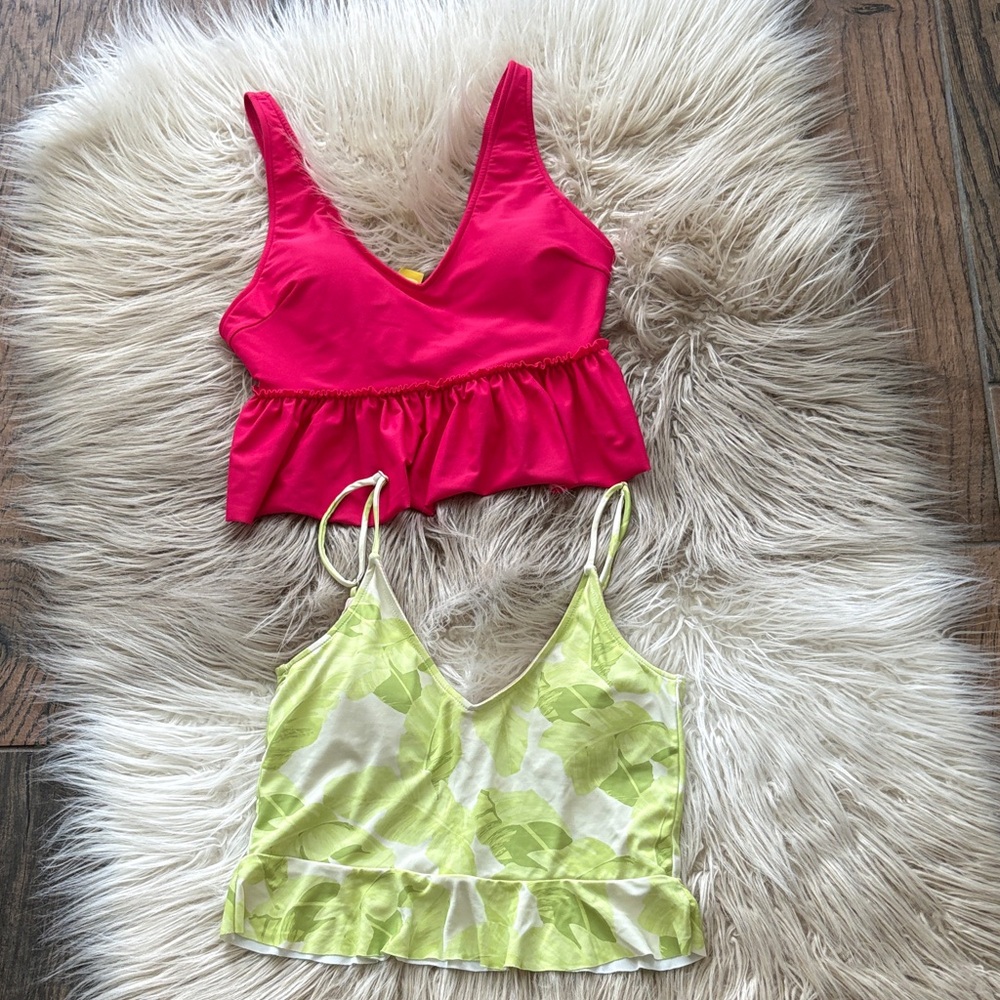 2 Kortni Jeane swim tops sz Medium